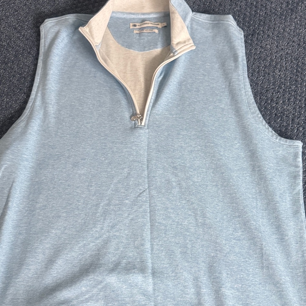 Southern Proper Blue Canal Pullover vest
